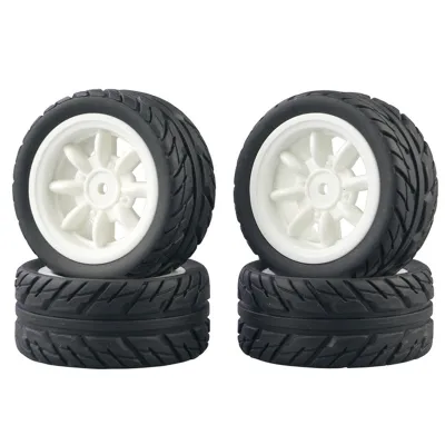 4Pcs Rubber Tire Tyre Wheel for SG1603 SG1604 SG1605 UDIRC UD1601 UD1602 UD1603 UD1604 1/16 RC Car Upgrade Parts