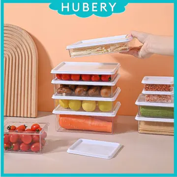 10pcs Fridge Freezer Storage Container Food Classification Grids