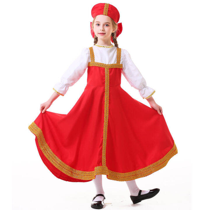 Russian National Costume Halloween Ukraine ParentChild Dress Sports