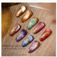 สีเจลทาเล็บ Vendeeni Winter cat eye 9 สี (A55)