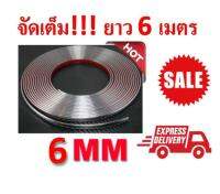 โครเมี่ยม เส้นแต่งขอบรถยนต์ โครเมี่ยมขนาด 6 mm ยาว 6 เมตร