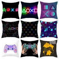 45x45cm TV Game Fan Style Square Pillowcase Home Decor Cushion Cover Anime New Design Gamer Play Gamepad Printed Pillowcas