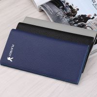 Ready Stock Playboy wallet men long wallet thin man student ticket clip Japan and South Korea youth business Cross Pattern purse