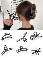 Simple Black Claw crab Elegant Girls Metal grabbing CLIP headdress Family tail Claw CLIP เครื่องประดับผมหรืออุปกรณ์เสริม