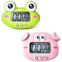 ☃ﺴ∈ Kitchen Timer 2 Pieces Cute Cartoon Animal Countdown Timer Digital Cooking Timer with Magnetic Large-Screen Clock