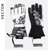 2-in-1 Mittens Ski s Snowboard Men Women Female Snow Winter Sport Warm Waterproof Windproof Skiing Faux Leather Plam Hot