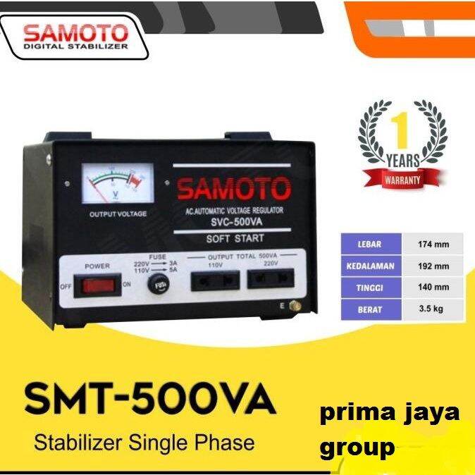 Stabilizer Samoto 500VA Stavolt Listrik Stabiliser SVC 500N 500 VA