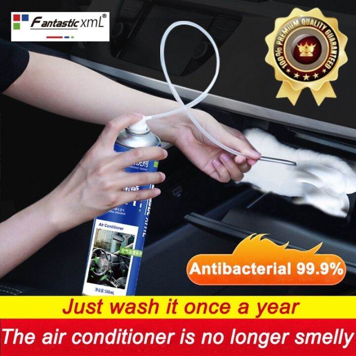 ysvka 【Easily clean】car aircon cleaner spray 580ml Dense foam No dismantling disinfection
