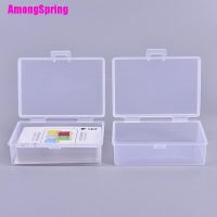 AmongSpring✹ 2pcsset Transparent Plastic Boxes Playing Cards Container Storage Poker Case