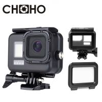 สำหรับ Gopro 9 10 11อุปกรณ์เสริมเคสกระเป๋ากล้องกันน้ำดำน้ำประตูสัมผัส50เมตรป้องกันการติดตั้งเกราะสำหรับ Go Pro ฮีโร่