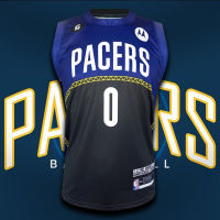 เสื้อบาส เสื้อบาสเกตบอล NBA ทีม Indiana Pacers เสื้อทีม อินเดียน่า เพเซอร์ส #BK0175 รุ่น City Tyrese Haliburton#0 ไซส์ S-5XL