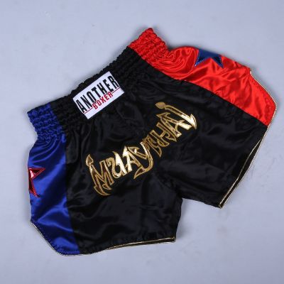 ◇◕ↂ Kids Adults Boxing Shorts Wushu Sanda Training Fighting Short Pants Men Women Muay Thai Boxen Sparring Sports Embroidery Trunks