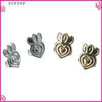 XUESHE 6 Pairs รูปหัวใจ ต่างหูยกกระชับ รูปทรงผีเสื้อ มงกุฎมงกุฎดอกไม้ ปรับได้ปรับได้ อุปกรณ์เสริมเสริม โลหะผสมอัลลอยด์ หลังต่างหูคลัทช์ สำหรับเครื่องประดับต่างหู