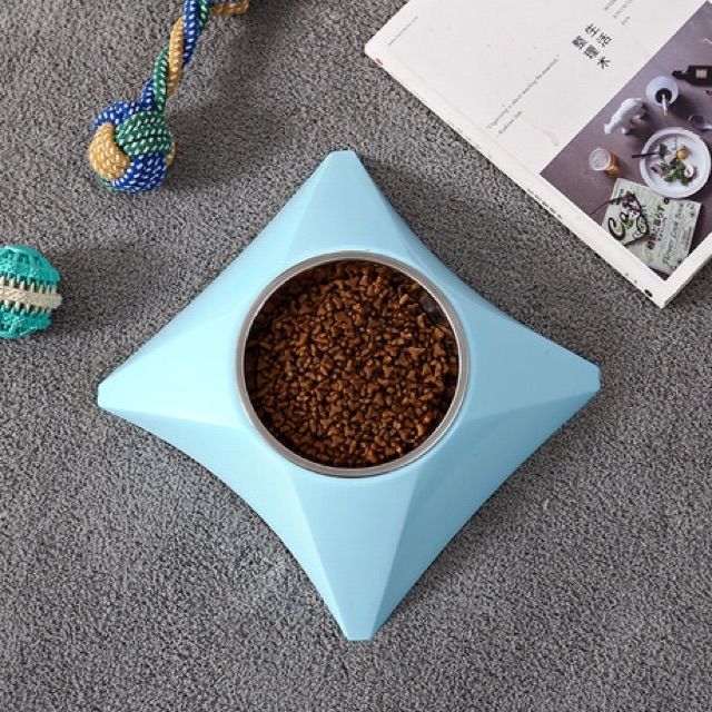 square-pet-bowl-ชามสัตว์เลียงทรงเหลี่ยม-ชามสุนัข-ชามแมว-ชามสัตว์เลี้ยง