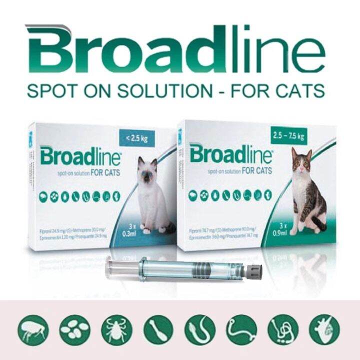 Broadline Flea Tick and Worm Treatment Spoton for Cats Lazada PH