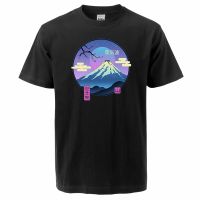 2021 New Summer Unisex Harajuku Vaporwave Mount Fuji T-Shirts Hip Hop Breathable Tees Male Short Sleeve Tops Fashion Tee Shirt