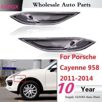 ไฟหน้าบังโคลนหน้าสีขาวสำหรับ Porsche Cayenne 958 2011 2012 2013 2014เปิด Singal Light Marker Light Lamp