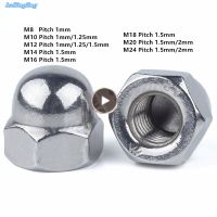 1-2pcs M8 M10 M12 M14 M16 M18 M20 M24 （pitch=1/1.25/1.5/2mm）304 Stainless Steel Fine thread Nuts/Cap Nuts Nails Screws Fasteners