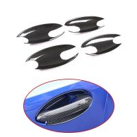 4X Carbon Fiber ABS Exterior Door Handle Bowl Cover Trim for BMW 3 Series G20 2019 2020 Exterior Accessories