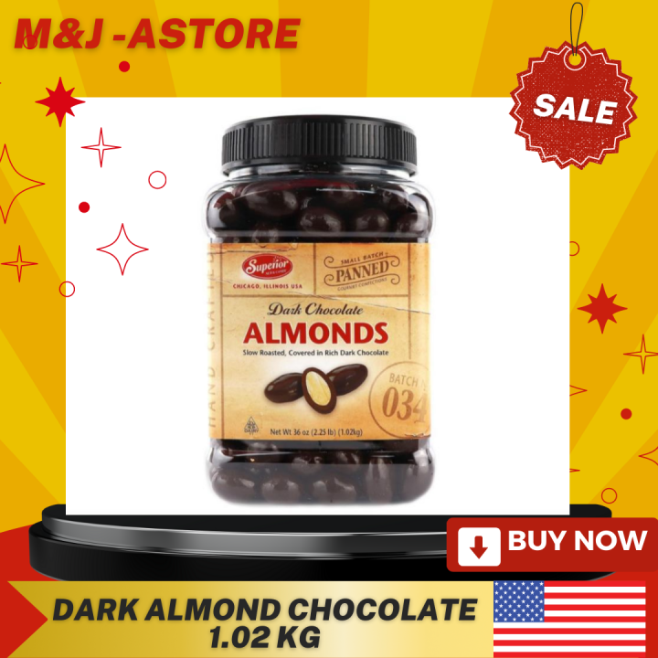 cod Superior Dark Chocolate Coated Almonds 1.02kg Lazada PH