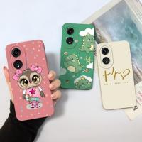 เคสโทรศัพท์สำหรับ Oppo A78 5G A58 Capa รองพื้นปกป้องสีดำซิลิโคนสีชมพู TPU แบบนิ่มเคสโทรศัพท์บางเฉียบลายรักหัวใจแฟชั่นเคสโทรศัพท์สำหรับ Oppo A เคสกันกระแทก78