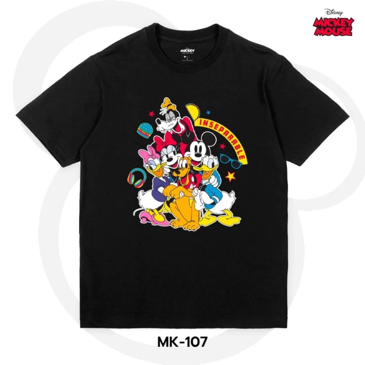 เสื้อยืดการ์ตูน-มิกกี้เมาส์-ลิขสิทธ์แท้-disney-mk-107-s-5xl