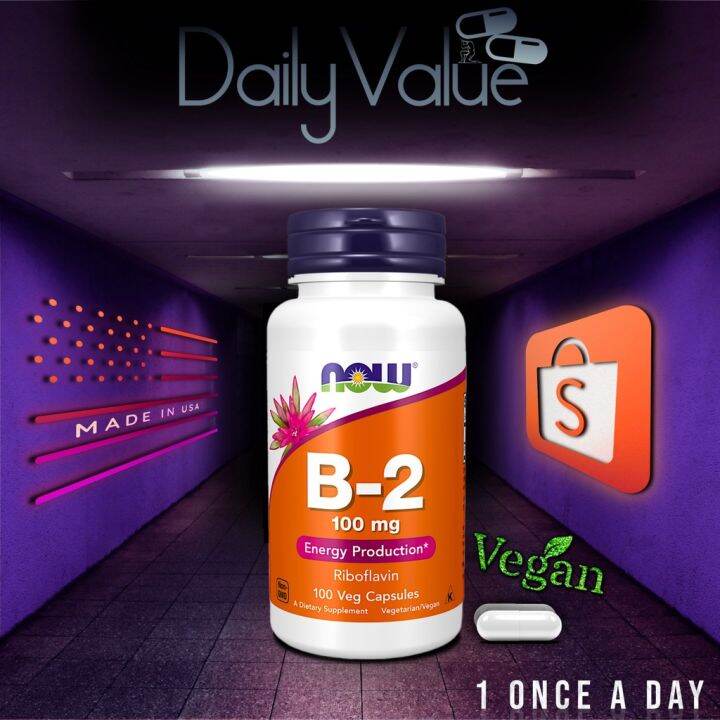 Free Delivery Vitamin B2 / Vitamin B-2 / Riboflavin 100 Mg 100 Capsules ...