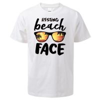 Resting Beach Face Funny Print 2021 Summer Male Hip Hop T-Shirts Hip Hop Streetwear Mens Clothes Cool Tee Shirt Streetwear