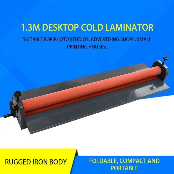 TK1300 Desktop Manual Cold Laminator Photo Album Binding Metal Machine Graphic Laminating Machi