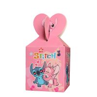 12/24/36pcs Pink Lilo &amp; Stitch Party Candy Box Supplies Girls Birthday Party Favors Gift Box Baby Shower Snack Candy Box Decor Gift Wrapping  Bags