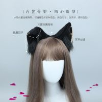 Halloween handmade simulated animal ears best cat ear headband cute JK headwear lolita hair accessories cross