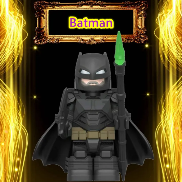 bat-kryptonite-spear-bruce-wayne-arkham-knight-วันเกิดของขวัญการศึกษาของเล่นเด็ก-diy-building-blocks-minifigures-อิฐภาพยนตร์