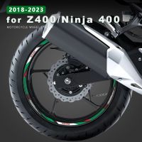 คอสต้า✔สติกเกอร์ล้อรถจักรยานยนต์รูปลอกติดขอบกันน้ำสำหรับ Kawasaki Ninja 400 2023อุปกรณ์เสริม Ninja400 Z400 Z 400 2018-2022 2020 2021