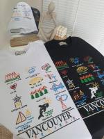 Oversized เสื้อยืดโอเวอร์ไซส์ลายVANCOUVER EXTERIENIE