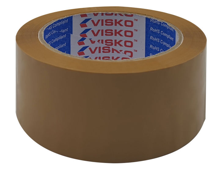 เทปกาว-เทปโอพีพี-opp-tape-เทปปิดกล่อง-visko-สีใส-สีน้ำตาล-ยกแถว-6-ม้วน