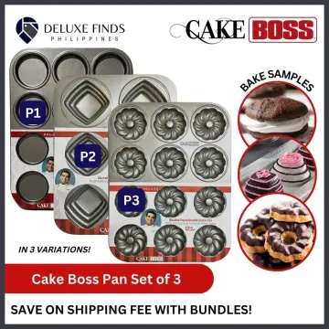 BAKE BOSS Silicone Mini Muffin Pan with Handles, 12 Cups Mini