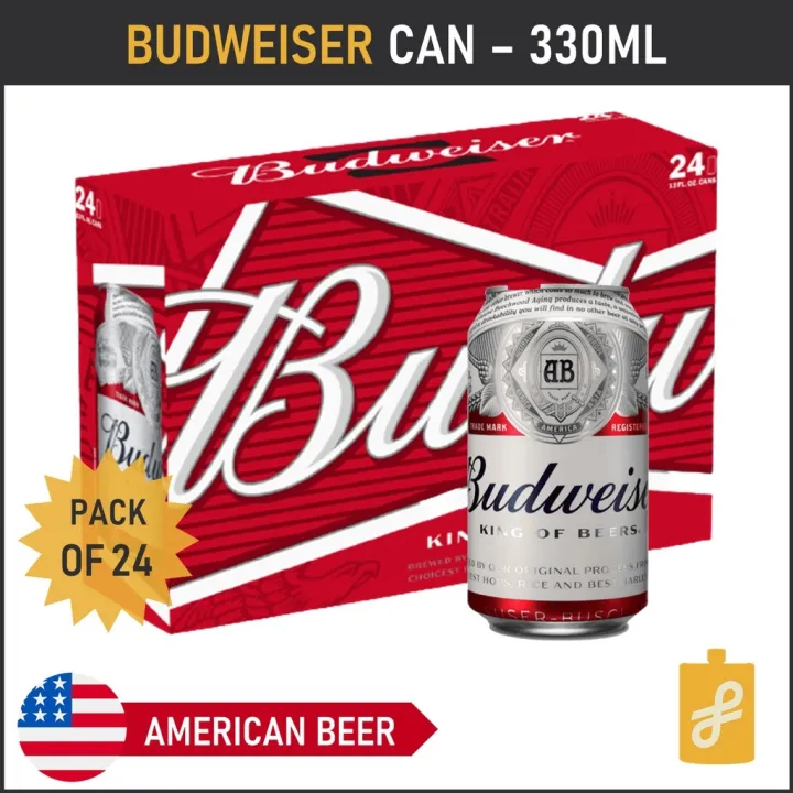 Budweiser American Beer 24 Cans 330mL | Lazada PH