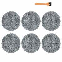 7Pcs for ECOVACS DEEBOT X1 OMNI/TURBO Robotic Vacuum Cleaner Washable Mop Pads Mop Rags Replacement Gray