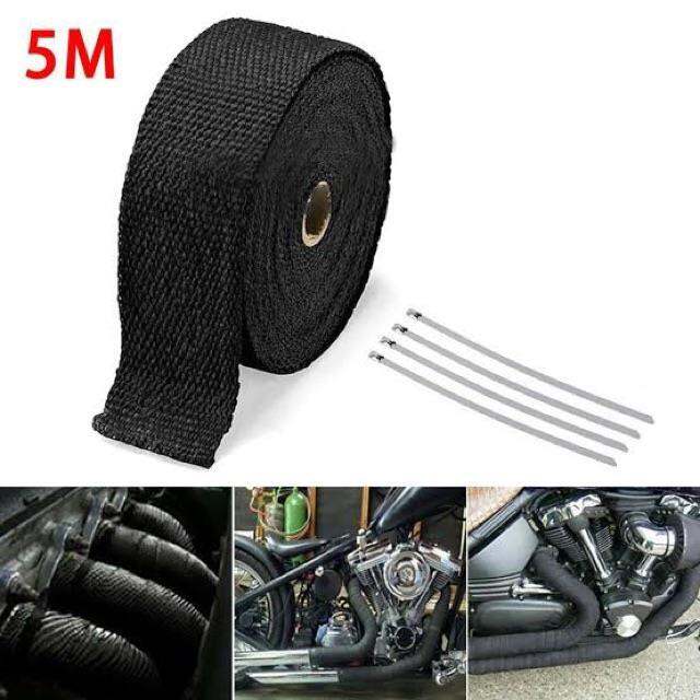 5M Car Motorcycle Exhaust Wrap Pipe Header Heat Wrap Turbo Exhaust
