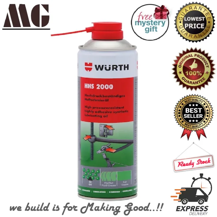 Wurth High Pressure Grease Lubricant HHS2000 500ML [READY STOCK] Lazada