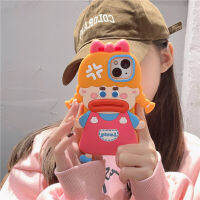 เคสโทรศัพท์สำหรับหญิงสาวน่ารักไม่พอใจสำหรับ Iphone 14/13/12/11 Pro Max กรอบด้านหลังเป็นซิลิโคนนิ่มกันกระแทก