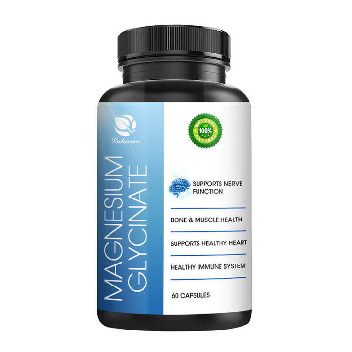 Magnesium Glycinate, Dietary Supplement, Supports Muscles, Heart