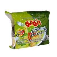 Mama Instant Noodles Chicken Green Curry Flavour 55 g x 6 bags.มาม่า บะหมี่กึ่งสําเร็จรูป รสแกงเขียวหวานไก่ 55 กรัม x 6 ซอง