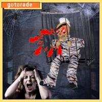 GOTORADE พีพี ผีกรงนักโทษฮาโลวีน เซ็นเซอร์ตรวจจับการเคลื่อนไหว ตกแต่งด้วยการตกแต่ง พร็อพปาร์ตี้สยองขวัญ ของใหม่ ส่วนประกอบอิเล็กทรอนิกส์อิเล็กทรอนิกส์ ของเล่นโครงกระดูกไฟฟ้า ฮาโลวีน