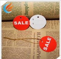 Free Shipping 100pcs Sales Price Paper Tags 45mm Promotion Hang Tag Clothing Price Labels+20M String Can Be Customized Labels