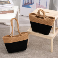 Vacation Beach Bag Casual Tot Bag Summer Beach Straw Handbags Bohemian Shoulder Bag Woven Handbag