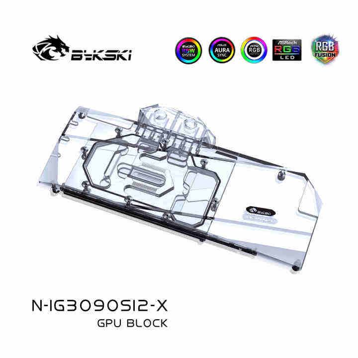 bykski-3090-gpu-water-cooling-block-สำหรับ-igame-n3090-2406x-si2-full-cover-cooler-cpu-gpu-n-ig3090si2-x