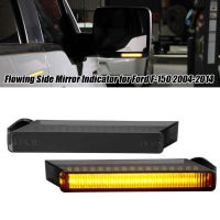 2Pcs Dynamic Amber LED Under Side Mirror Turn Signal Light Lamp For Ford F150 2004-2014 Raptor Expedition Lincoln Mark 2006-2008