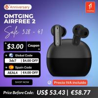 1MORE Omthing AirFree 2 ANC Noise Canceling Headphones Bluetooth 5.2 Earphones Qualcomm Aptx Tws Wireless Charging 25H Battery