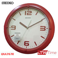 Seiko Clock นาฬิกาแขวน รุ่น QXA767R ขอบสีน้ำตาล [12 นิ้ว]